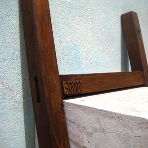 Mensola in macrame, boho, handmade, made in italy,shabby,decor, shelf