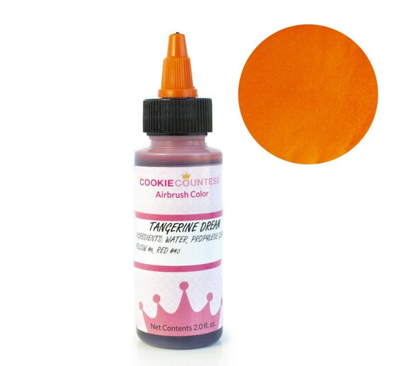 Tangerine Dream edible airbrush color 2oz by The Cookie Countess