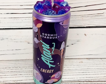 COSMIC STARDUST Alani Energy Drink TALL 12oz Can Candles.  Handmade wax candles.