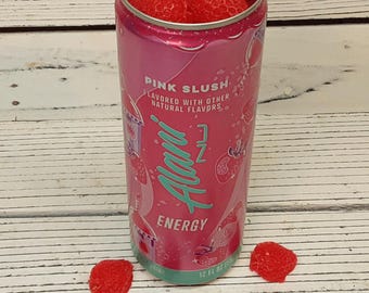 PIink Slush STRAWBERRY ALANI Energy Drink TALL 12oz Can Candles.  Handmade wax candles.