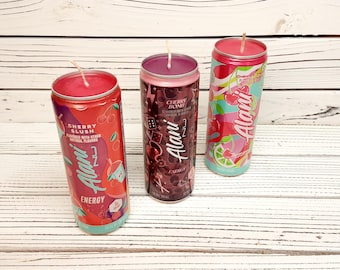 ALANI CHERRY  Energy Drink 12 oz Can Candles.