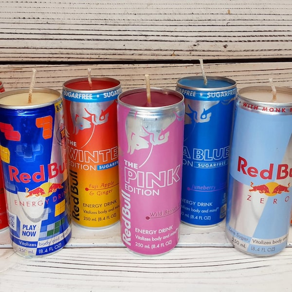 Mini ENERGY Drink Can Candles. Handmade wax candles