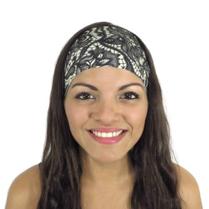 Yoga Headband Workout Headband Gray Running Headband Fitness Headband Boho Wicking Headband Wide Headband Fashion Headband Women Turban S203