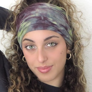 Scrunchy Headband, Bohemian Wide Headband, Yoga Headband, Tie Dye Headband, Bandana Headband, Women Turban, Boho Headband, Hair Accessories