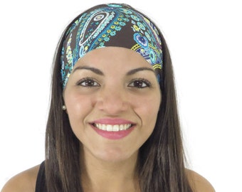 Yoga Headband Fitness Headband Workout Headband Running Wide Headband Hippie No Slip Headband Gym Gear Women Headband Wicking Headband S167