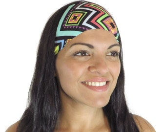 Diadema bohemia, diadema para correr, diadema para yoga, diadema para fitness, diadema para entrenamiento, diadema antideslizante, turbante ancho, diadema para gimnasio, diadema para mujer S232