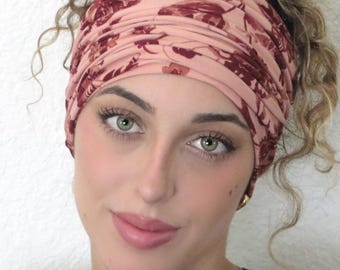 Boho Scrunchy Headband, Hippie Wide Headband, Yoga Headband, Bandana Headband, Women Turban, Boho Headband, Hair Accessories
