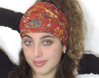 Boho Headband, Extra Wide Headband, Yoga Headband, Scrunch Headband, Running Headband, Tube Headband, Wide Turban, Head Wrap, Hair Scarf