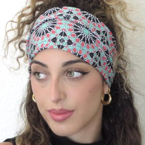 Wide Yoga Headband, Scrunch Headband, Boho Headband, Turban Headband, Head Wrap, Hair Scarf, Women Headwrap, Running Headband, Men Headband