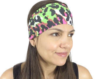 Yoga Headband Workout Headband Boho Wide Headband Hair Accessories Running Headband No Slip Headband Spandex Hairwrap Fitness Headband S105