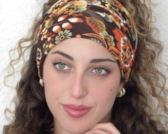 Boho Headband, Scrunch Headband, Extra Wide Headband, Yoga Headband, Running Headband, Tube Headband, Wide Turban, Head Wrap, Hair Scarf