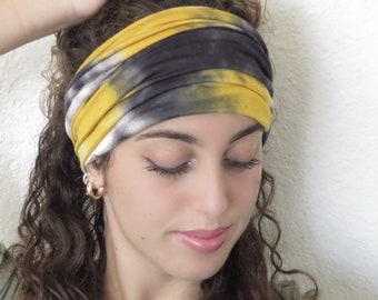 Boho Headband, Extra Wide Headband, Yoga Headband, Scrunch Headband, Running Headband, Tube Headband, Wide Turban, Head Wrap, Hair Scarf