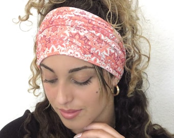 Yoga Wide Headband, Scrunchy Headband, Hippie Headband, Boho Headband, Bandana Headband, Women Hair Accessories, Knot Headband, Turban