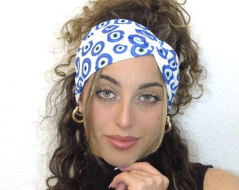 Diadema retorcida, diadema de yoga, diadema con nudo, diadema con mal de ojo, diadema turbante, diadema ancha, diadema de entrenamiento, diadema de enfermera, diadema anudada