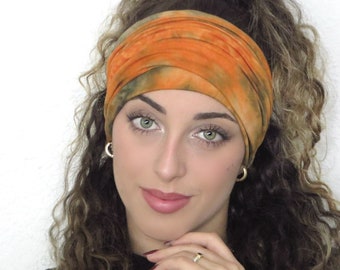 Scrunchy Headband, Bohemian Wide Headband, Yoga Headband, Tie Dye Headband, Bandana Headband, Women Turban, Boho Headband, Hair Accessories