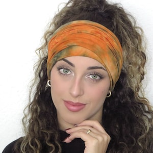 Scrunchy Headband, Bohemian Wide Headband, Yoga Headband, Tie Dye Headband, Bandana Headband, Women Turban, Boho Headband, Hair Accessories