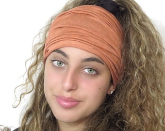 Boho Headband, Extra Wide Headband, Yoga Headband, Scrunch Headband, Running Headband, Tube Headband, Wide Turban, Head Wrap, Hair Scarf