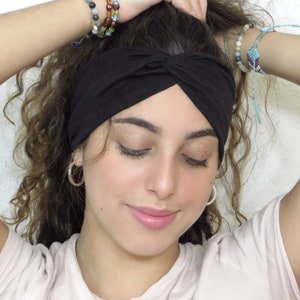 Black Yoga Headband, White Yoga Headband