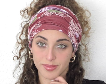Bloemen hoofdband, boho hoofdband, brede hoofdband, hoofdband voor vrouwen, boho, headwrap hoofdband, yoga hoofdband, cadeau voor haar, tulband hoofdband