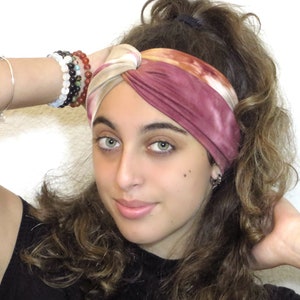 Boho Headband, Tie Dye Headband, Yoga Headband, Turban Headband, Women Headband, Hippie Headwrap, Jersey Twist Headband, Wide Headband