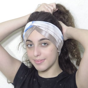 Tie Dye Headband, Yoga Headband, Turban Headband, Adult Headband, Pastel Turban, Women Headwrap, Jersey Twist Headband, Boho Headband