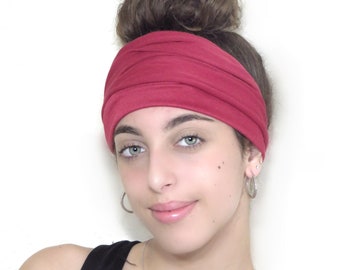 Wide Headband, Yoga Headband, Scrunch Headband, Women Headband, Running Headband, Workout Headband, Fitness Headband, Hair Scarf, Head Cover