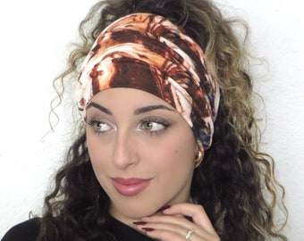 Boho Headband, Extra Wide Headband, Yoga Headband, Scrunch Headband, Running Headband, Tube Headband, Wide Turban, Head Wrap, Hair Scarf