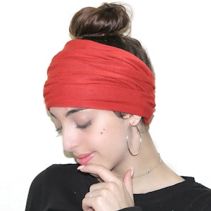 Boho Wide Headband, Scrunchy Headband, Yoga Headband, Running Headband, Workout Headband, Fitness Headband, Turban Headband, Wide Headband