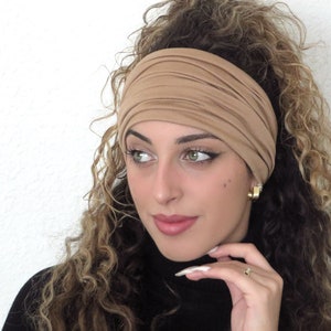 Scrunch Headband, Yoga Headband, Extra Wide Headband, Running Headband, Workout Headband, Men Headband, Jersey Headband, Turban Headband