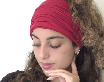 Wide Headband, Scrunch Headband, Yoga Headband, Running Headband, Dreadlock Headband, Women Headband, Men Headband, Chemo Head Cover