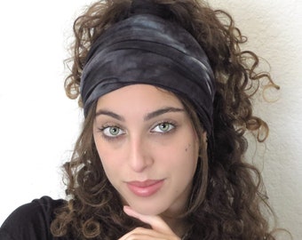 Scrunchy Headband, Bohemian Wide Headband, Yoga Headband, Tie Dye Headband, Bandana Headband, Women Turban, Boho Headband, Hair Accessories