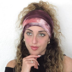 Scrunchy Headband, Bohemian Wide Headband, Yoga Headband, Tie Dye Headband, Bandana Headband, Women Turban, Boho Headband, Hair Accessories