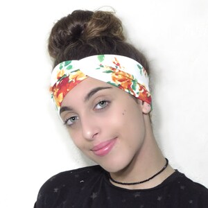 Twist Headband, Turban Headband, Floral Twist Headband, Adult Twist Headband, Yoga Headband, Women Headband, Jersey Headband, Twist Turban