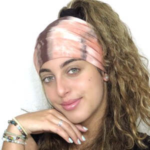 Extra Wide Headband, Yoga Headband, Boho Headband, Scrunch Headband, Running Headband, Tie Dye Headband, No Slip Headband, Fitness Headband