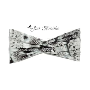 Yoga Headband, Turban Headband, Snakeskin Headband, Animal Print Headband, Women&#39;s Headband, Twisted Headband, Boho Headband, Wide Headband
