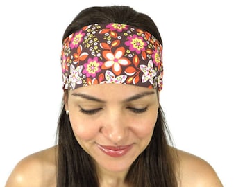 Yoga Headband Workout Headband Floral Headband Fitness Headband No Slip Wide Headband Boho Beach Headband Spring Fashion Women Turban S86