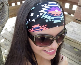 Yoga Headband-Workout Headband-Running Headband-Boho Wide Headband-No Slip Headband-Fitness Headband-Womens Headband,Wicking Headband-S250