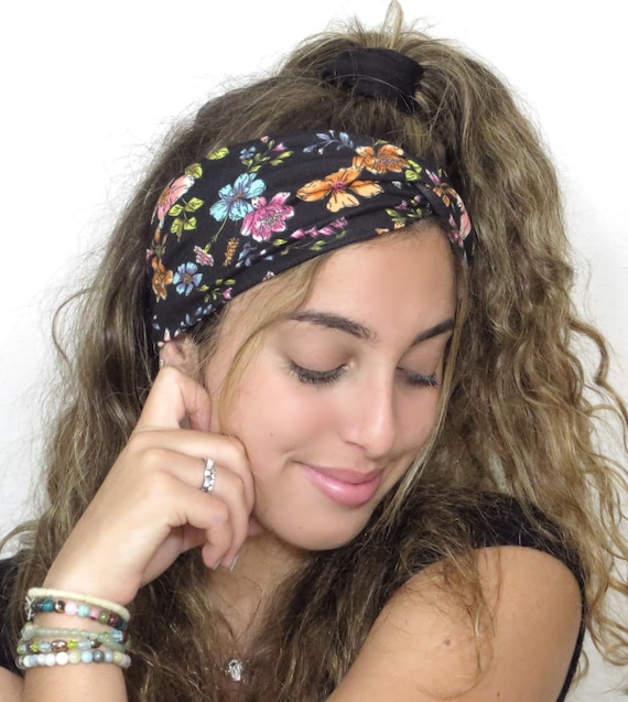 Yoga Headband, Turban Headband, Boho Headband, Floral  display picture 2