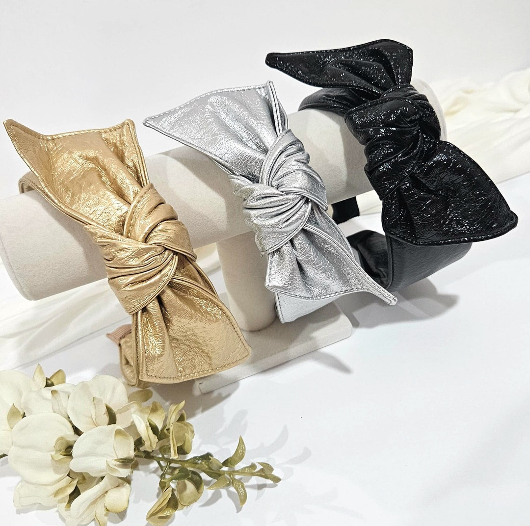 Knot Headband Women Headband Bow Knotted Headband Faux Etsy