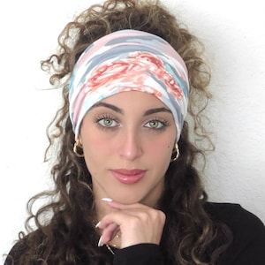 Camouflage Headband, Wide Camo Headband, Men Headband, Army Headband, Women Headband, Jersey Yoga headband, Dreadlock Hair Wrap, Bandana