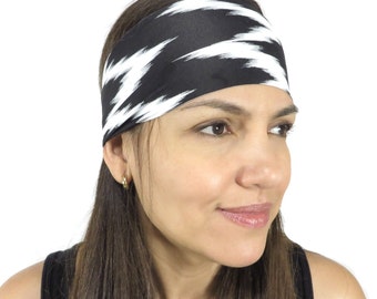Black Running Headband Yoga Headband Wide Headband Fashion Headband Fitness Headband Head Wrap Moisture Wicking Headband Noslip Headband S70