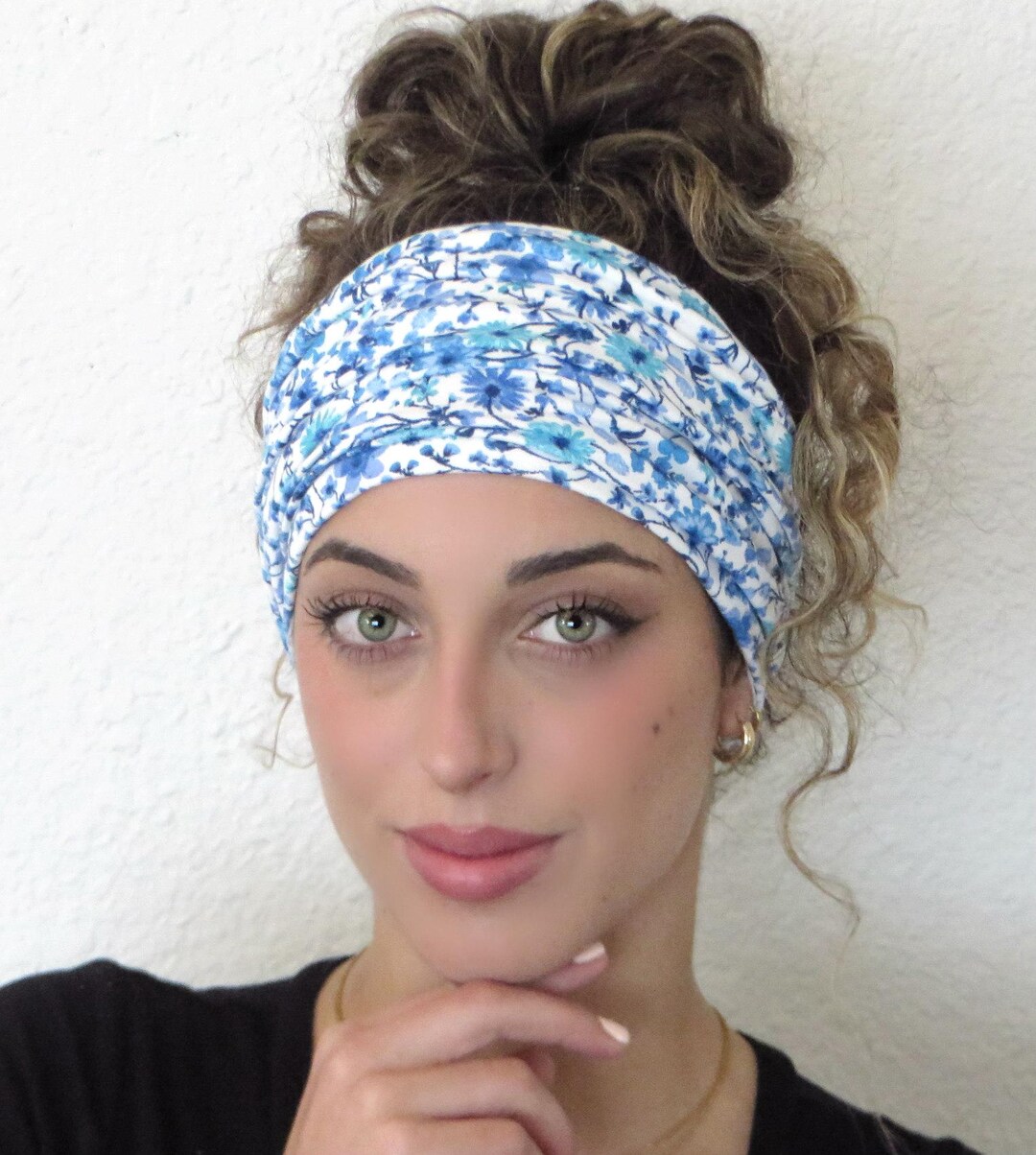 [? PRICE FIRM] CAMILLA Dancing With Daylight Ring Headband Boho Blue Greek Greek Headpiece Camilla main image 4