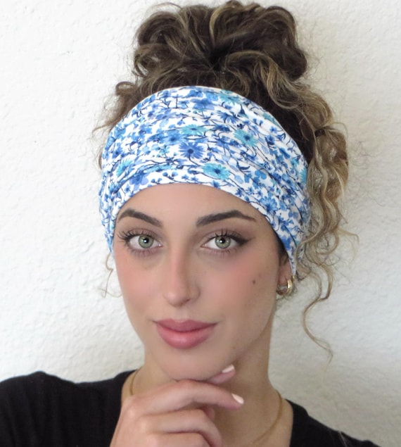 Buy Boho Scrunchy Headband, Hippie Wide Headband, Yoga Headband