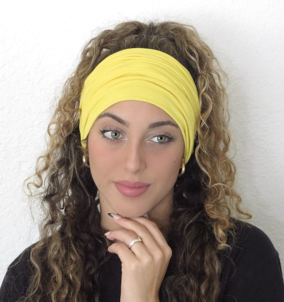 Yellow Headband, Scrunch Headband, Yoga Headband, Running  display picture 3