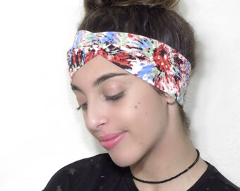 Twist Turban Headband, Yoga Twist Headband, Adult Twist Headband, Twist Headband, Women Twist Headband, Tie Dye Headband, Twist Turban