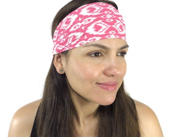 Correr Diadema Yoga Diadema Fitness Diadema Moda Rosa Diadema Antideslizante Diadema Boho Hair Wrap Diadema ancha Mujer Turbante S147