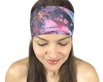 Yoga Headband Workout Headband Galaxy Running Headband Fitness Headband Bohemian Headband Fashion Headband Turban Headwrap Wide Headband S84