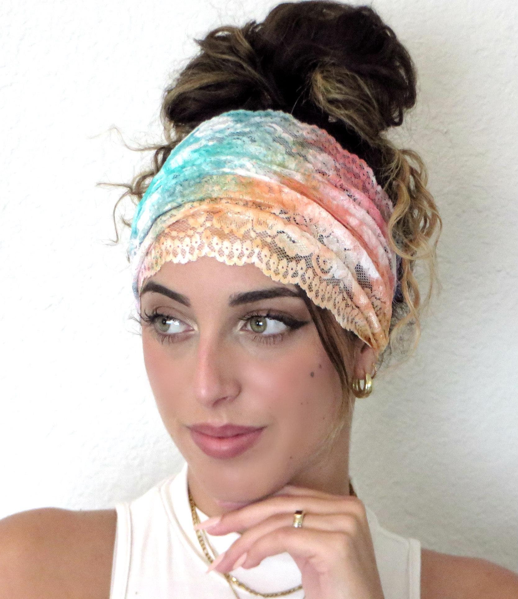 Satin Stretch Hair Wrap - Etsy