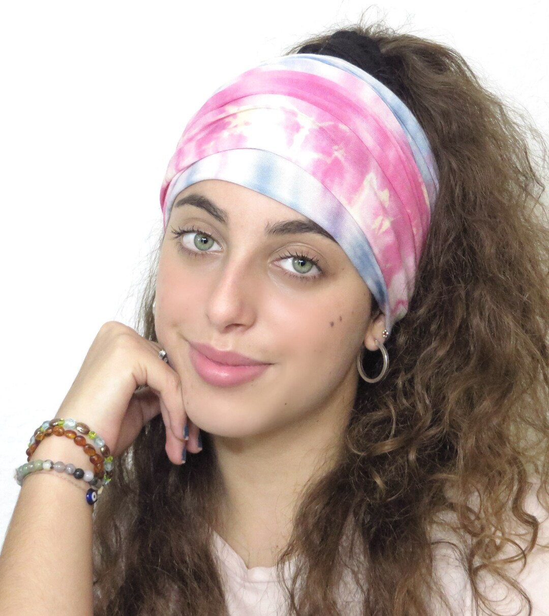 Bandeau Headband Boho Headband Yoga Headband Tie Dye Etsy España