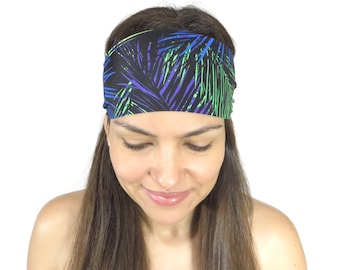 Yoga Headband Running Headband Blue Boho Headband Workout Headband Fitness Headband Fashion Headband Women Head Wrap Wide Headband S124